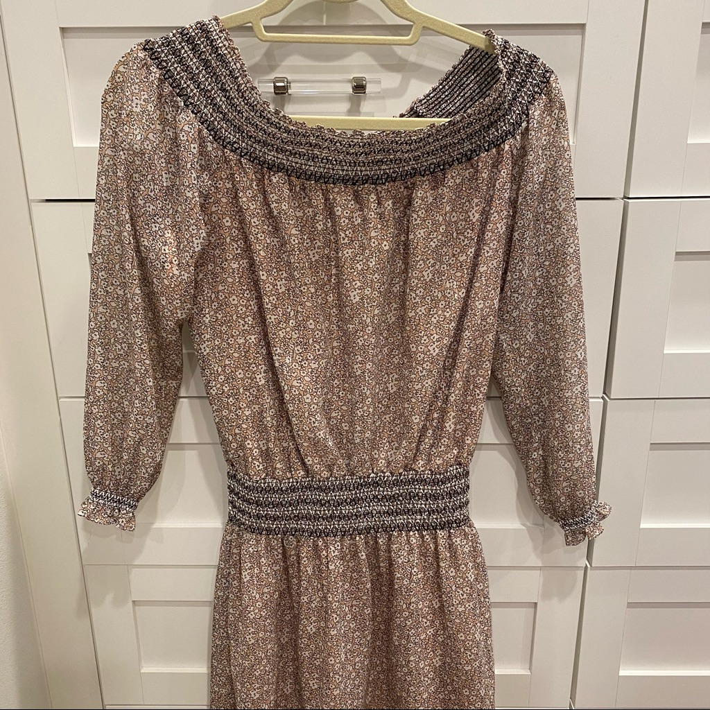 Rebecca Minkoff Smocked Floral Dress